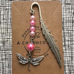Silver Feather Bookmark. Handmade by A Charmed Life.